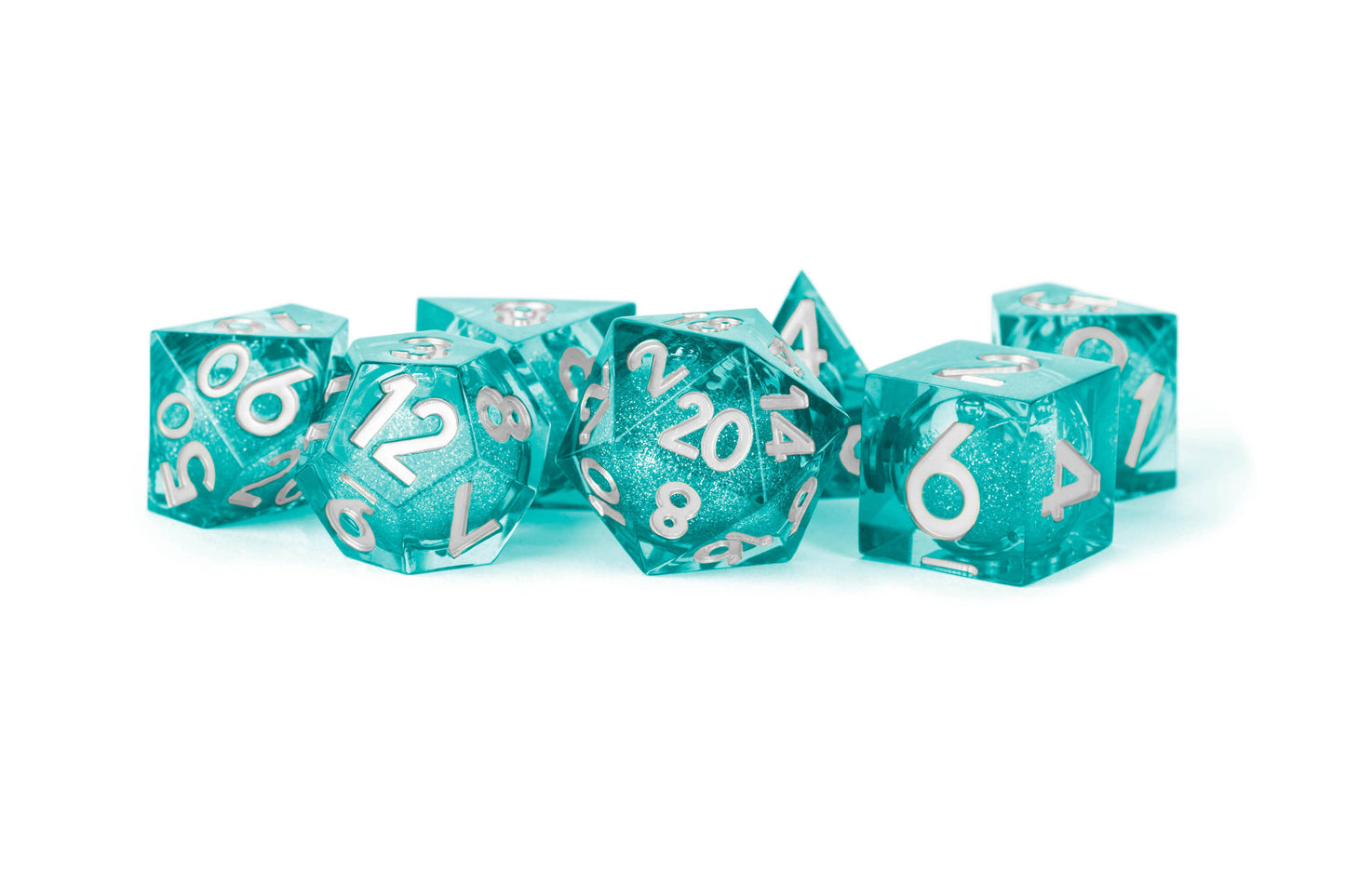 FanRoll by Metallic Dice Games - UNIQUE! Elixir Liquid Core Dice Set Mana Extract