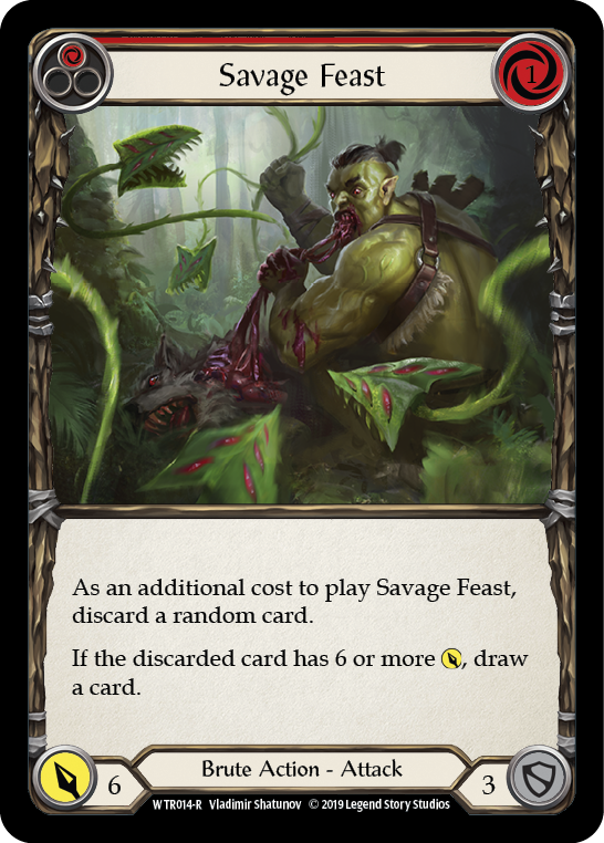 Savage Feast (Red) [WTR014-R] (Welcome to Rathe)  Alpha Print Rainbow Foil