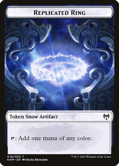 Elf Warrior // Replicated Ring Double-sided Token [Kaldheim Tokens]
