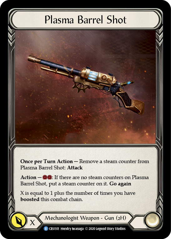 Plasma Barrel Shot [CRU101] (Crucible of War)  1st Edition Cold Foil