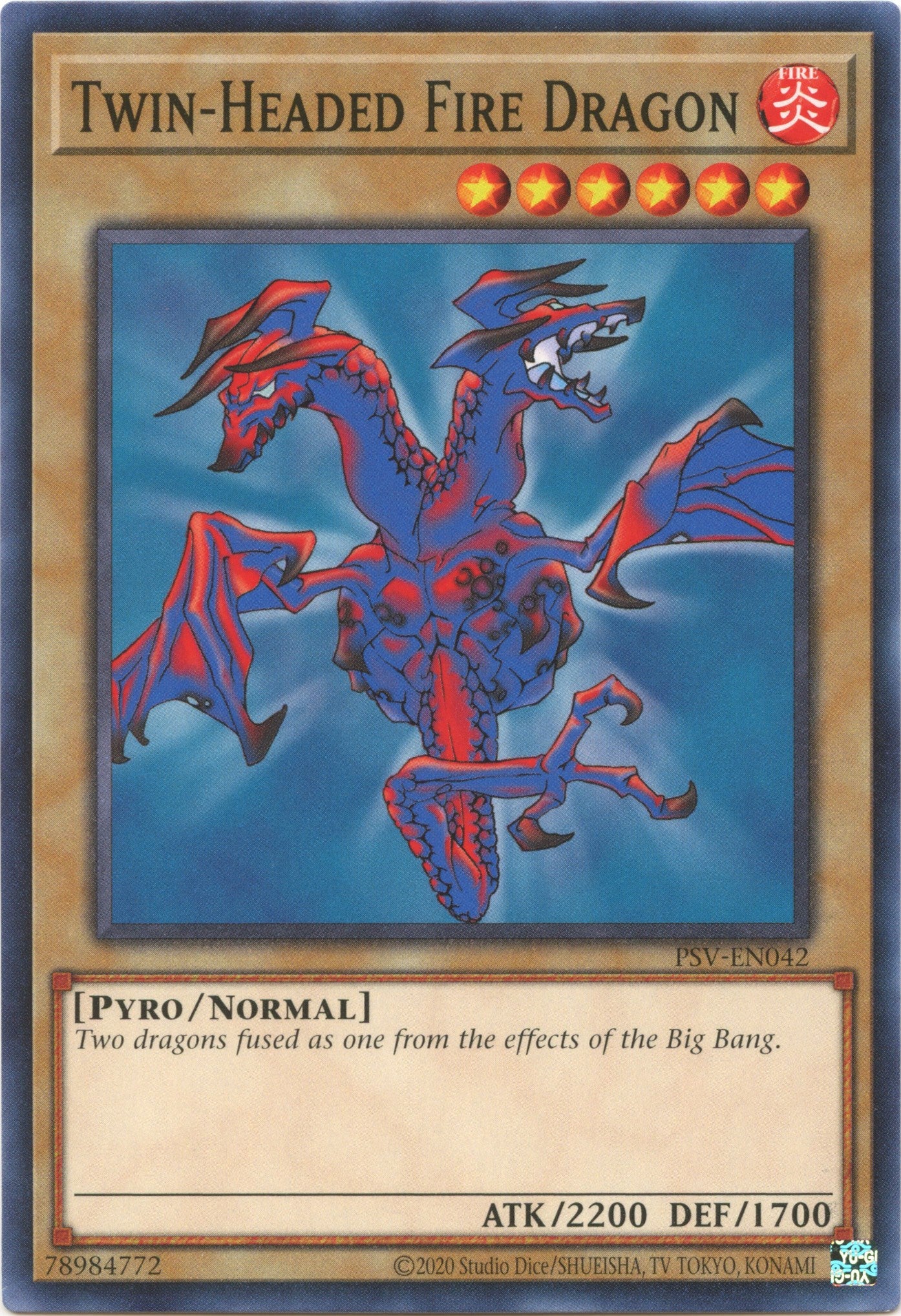 Twin-Headed Fire Dragon [PSV-EN042] Common