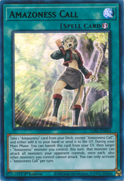 Amazoness Call (Green) [LDS1-EN024] Ultra Rare