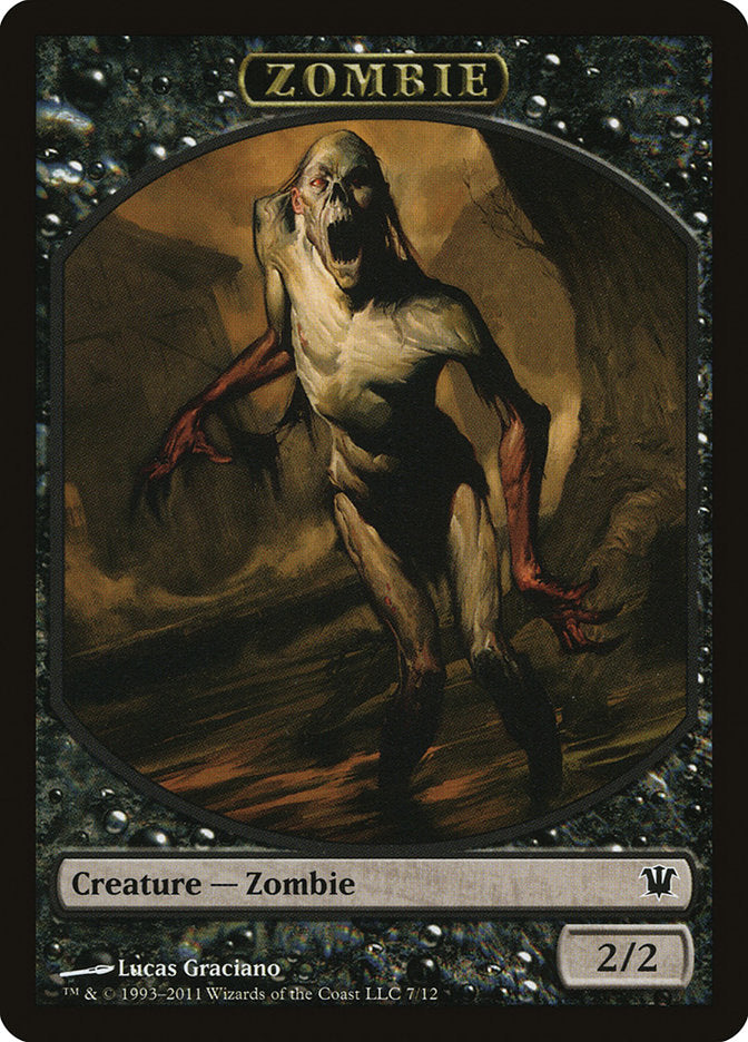 Zombie Token (7/12) [Innistrad Tokens]