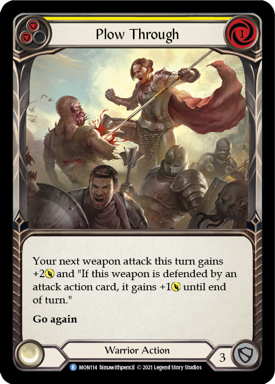 Plow Through (Yellow) [MON114] (Monarch)  1st Edition Normal