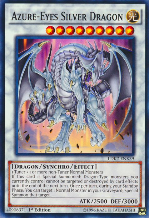 Azure-Eyes Silver Dragon [LDK2-ENK39] Common