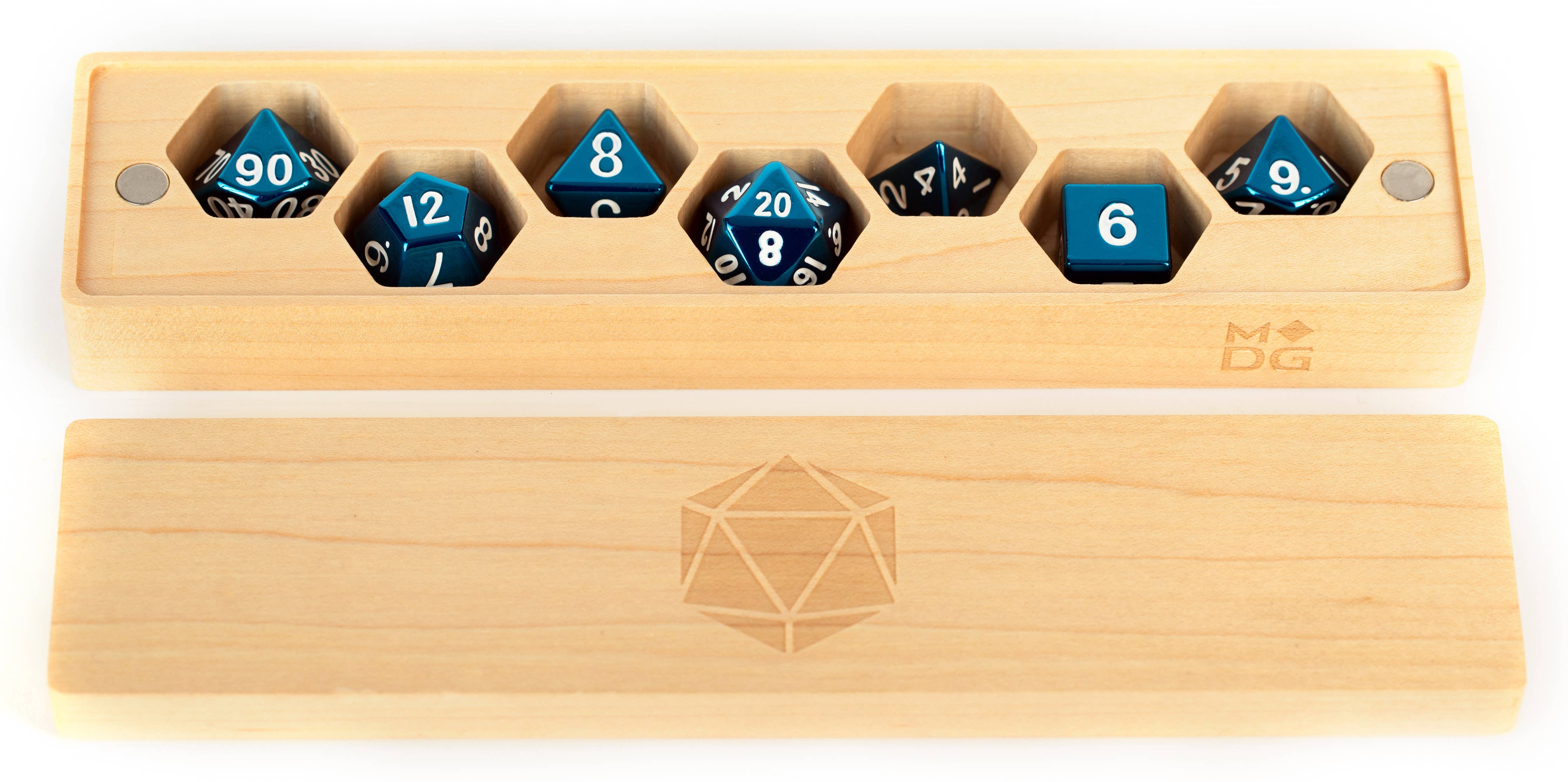 FanRoll by Metallic Dice Games - Wood Dice Cases: Vault Style Maple