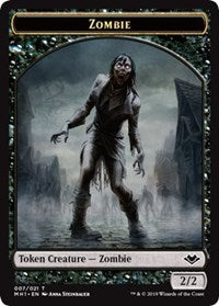 Zombie (007) // Construct (017) Double-sided Token [Modern Horizons Tokens]