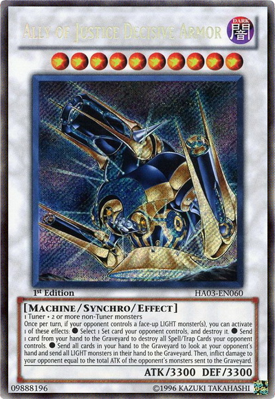 Ally of Justice Decisive Armor [HA03-EN060] Secret Rare