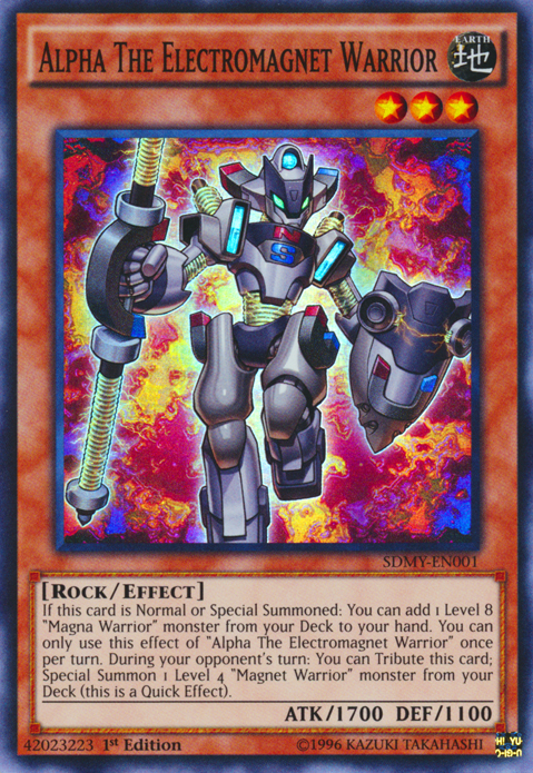 Alpha The Electromagnet Warrior [SDMY-EN001] Super Rare