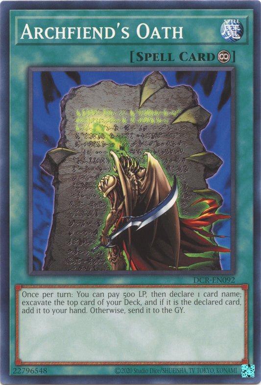 Archfiend's Oath [DCR-EN092] Common
