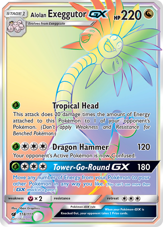 Alolan Exeggutor GX (118/111) [Sun & Moon: Crimson Invasion]