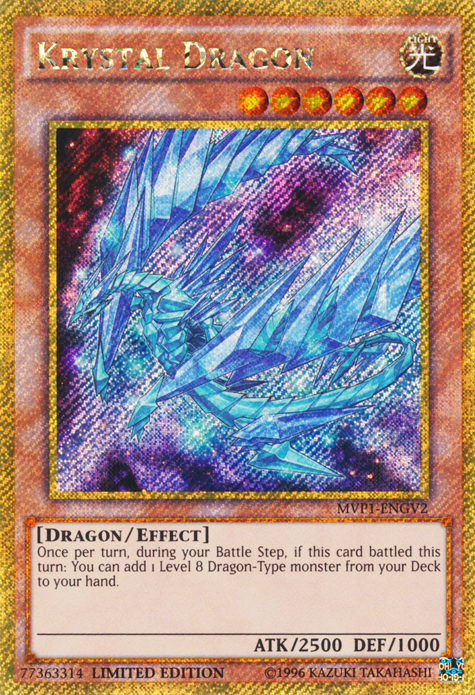 Krystal Dragon [MVP1-ENGV2] Gold Secret Rare