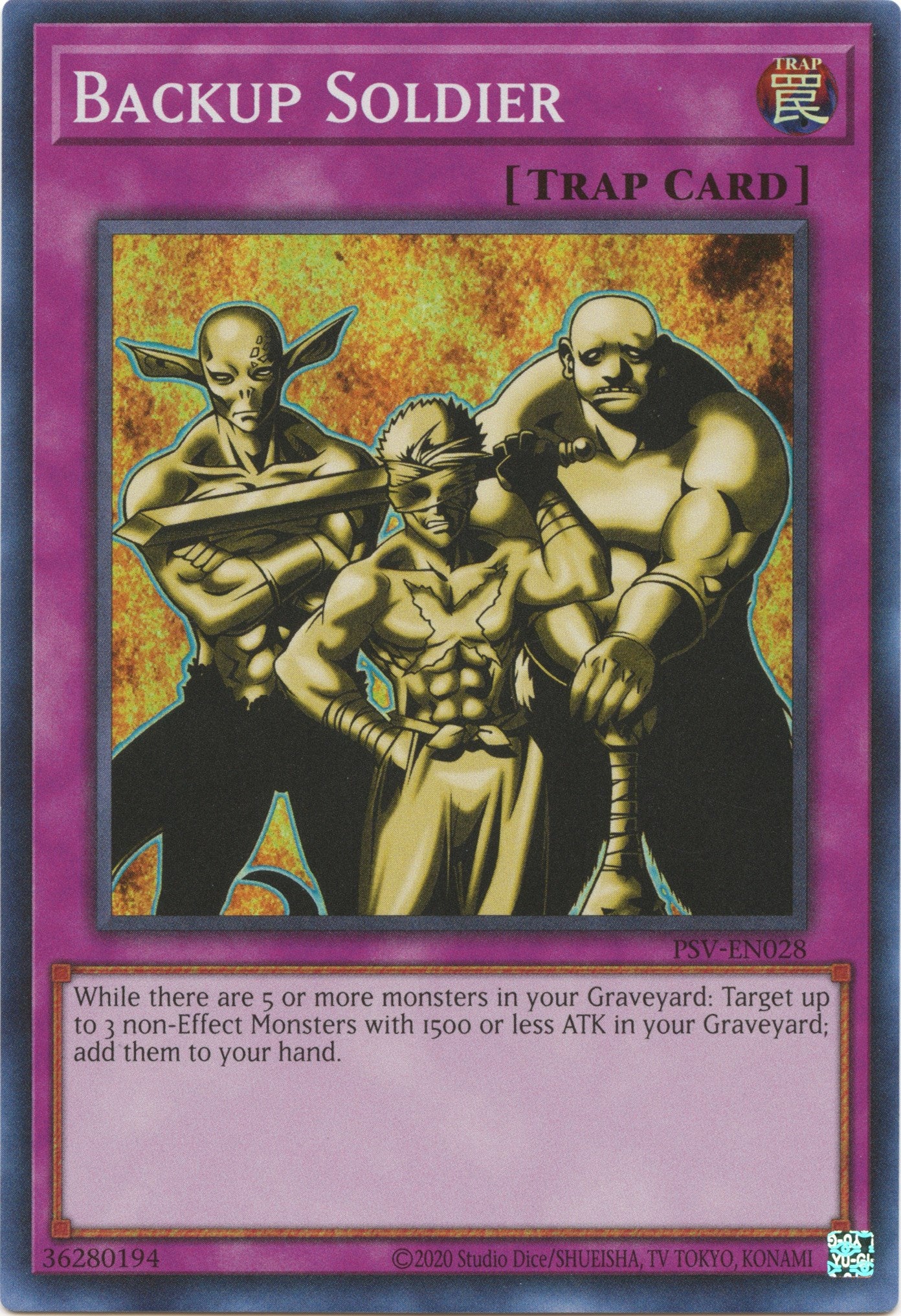 Backup Soldier [PSV-EN028] Super Rare