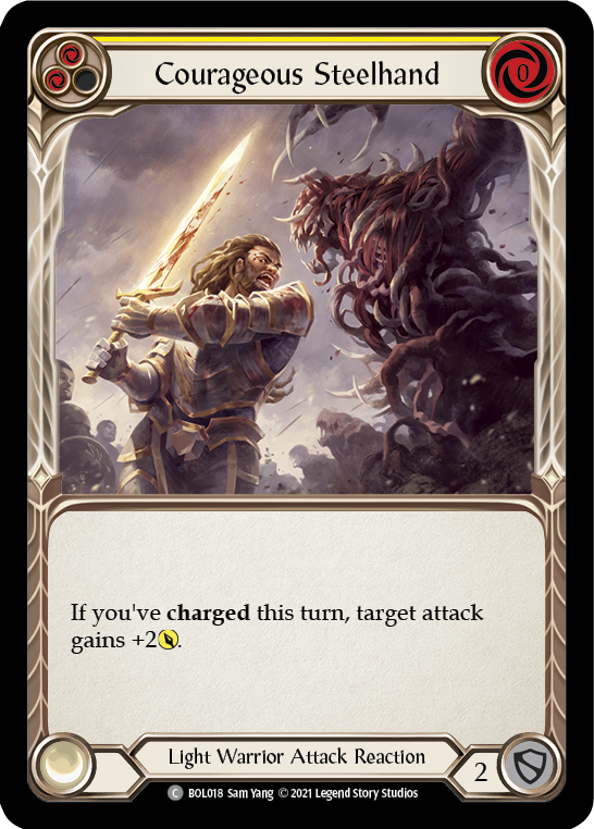 Courageous Steelhand [BOL018] (Monarch Boltyn Blitz Deck)
