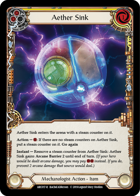 Aether Sink [ARC017-R] (Arcane Rising)  1st Edition Rainbow Foil