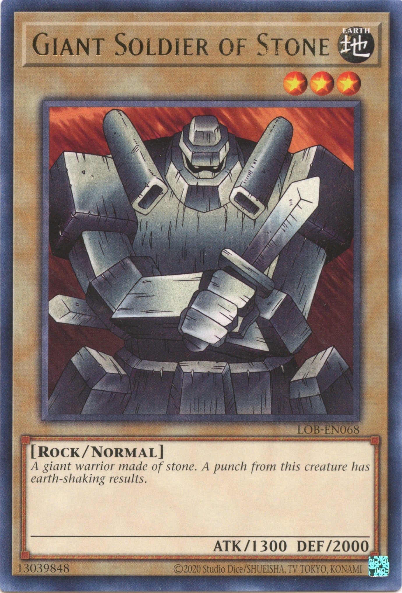 Giant Soldier of Stone [LOB-EN068] Rare
