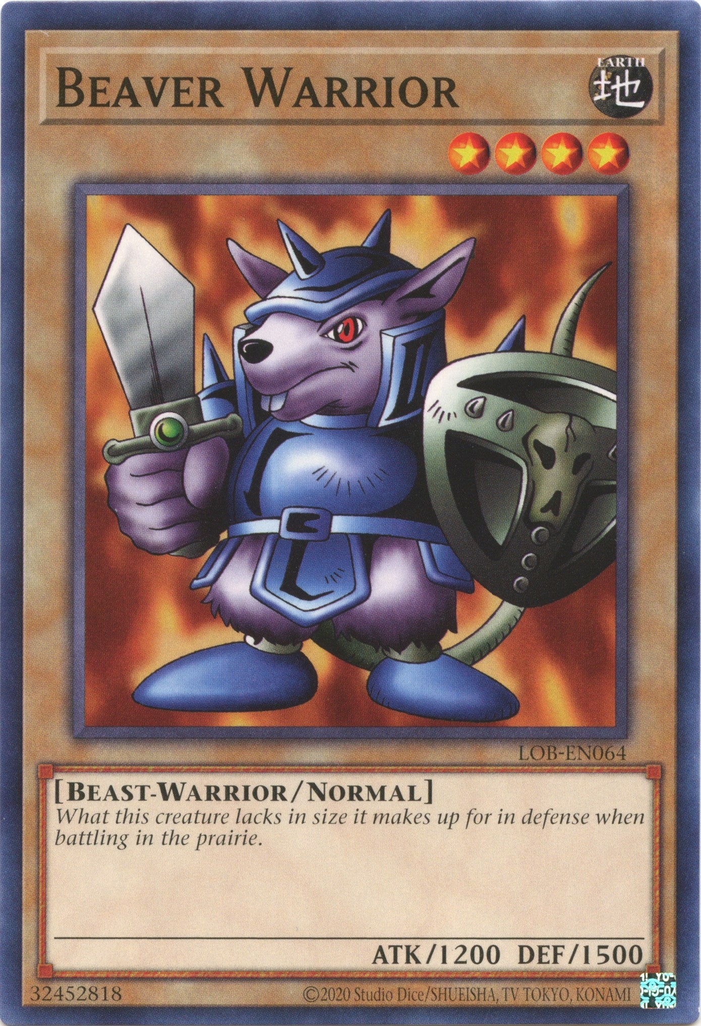 Beaver Warrior [LOB-EN064] Common