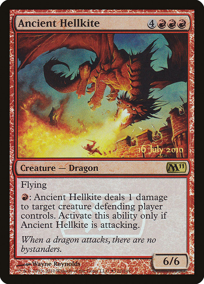 Ancient Hellkite [Magic 2011 Prerelease Promos]