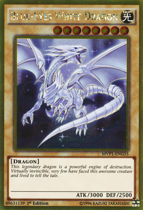 Blue-Eyes White Dragon [MVP1-ENG55] Gold Rare