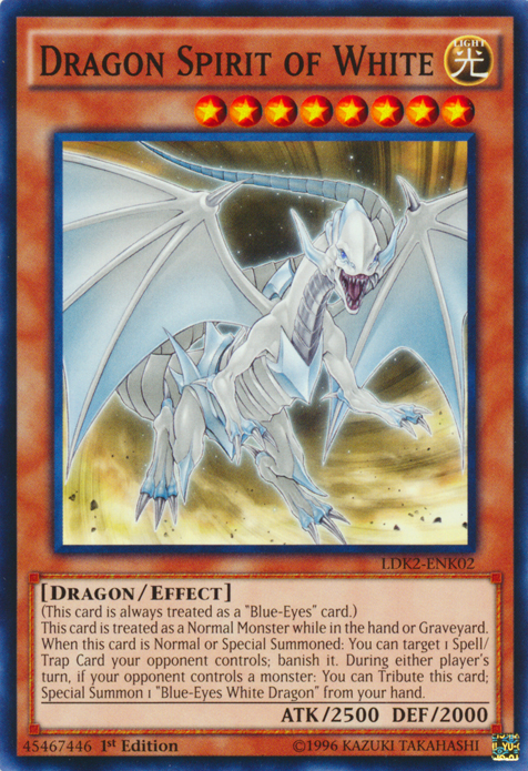 Dragon Spirit of White [LDK2-ENK02] Common