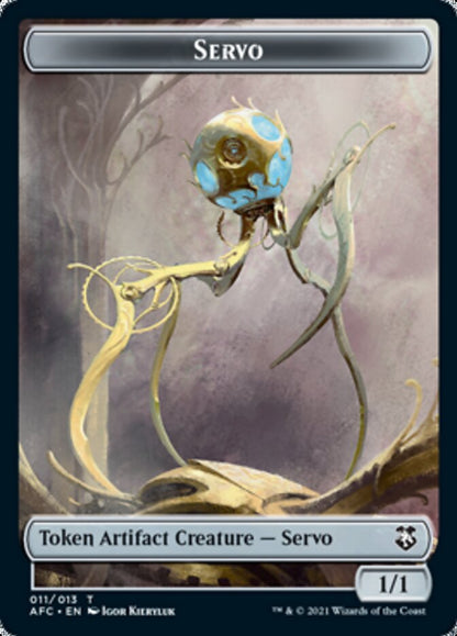 Servo // Zombie Double-sided Token [Dungeons & Dragons: Adventures in the Forgotten Realms Commander Tokens]