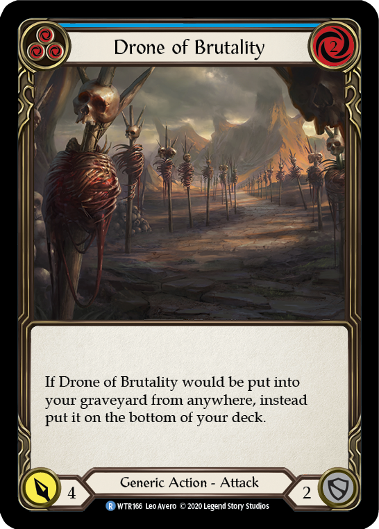 Drone of Brutality (Blue) [U-WTR166] (Welcome to Rathe Unlimited)  Unlimited Rainbow Foil