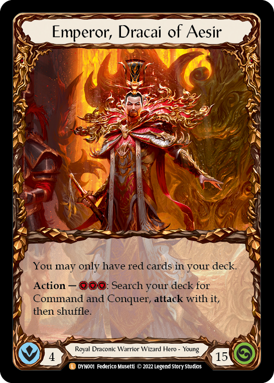 Emperor, Dracai of Aesir (Marvel) [DYN001] (Dynasty)  Cold Foil