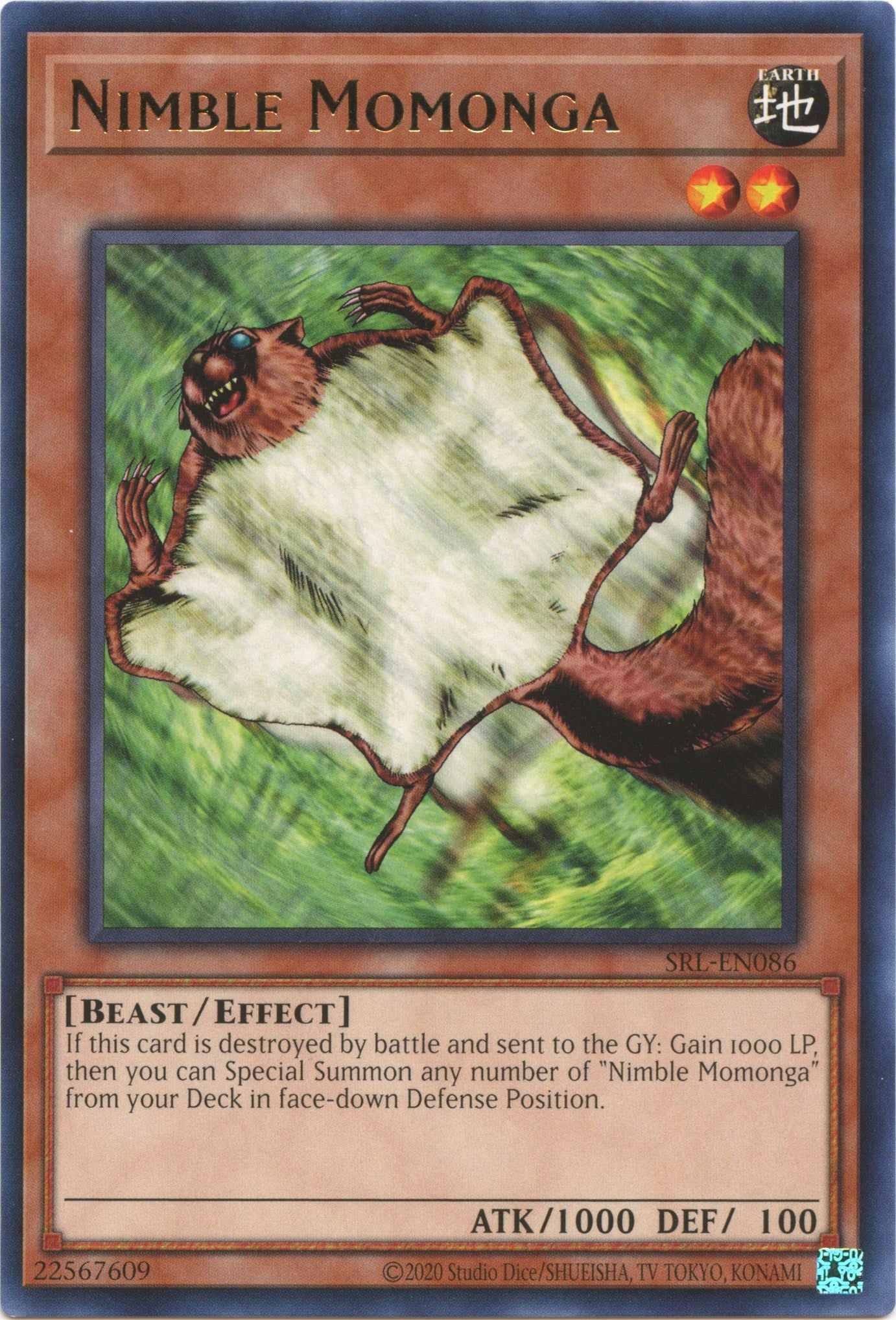 Nimble Momonga [SRL-EN086] Rare