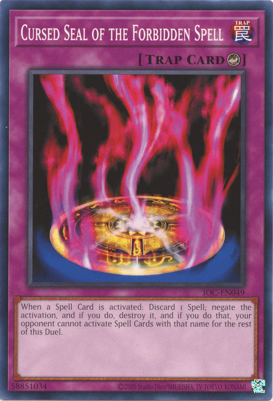 Cursed Seal of the Forbidden Spell [IOC-EN049] Common