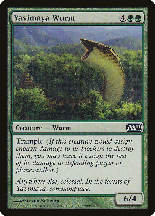 Yavimaya Wurm [Magic 2011]