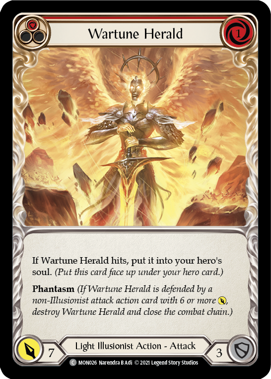 Wartune Herald (Red) [MON026] (Monarch)  1st Edition Normal
