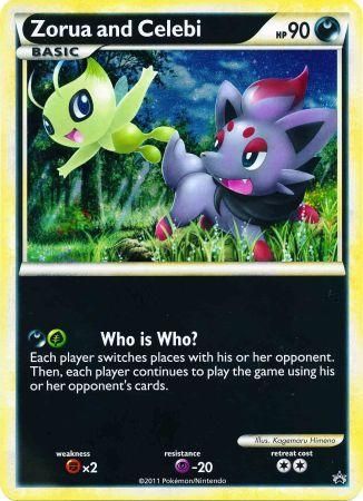 Zorua and Celebi (Jumbo Card) [Miscellaneous Cards & Products]